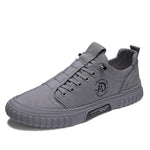Gaspar | Casual sneakers van ijszijde in de kleur Grijs voor heren in stijl ideaal voor de herfst.