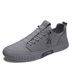 Gaspar | Casual sneakers van ijszijde in de kleur Grijs voor heren in stijl ideaal voor de herfst.