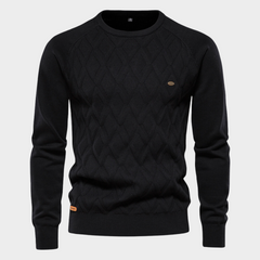 Gio | luxe comfort trui in de kleur Zwart voor heren in stijl ideaal voor de winter