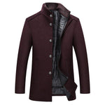 Hugo | Single-breasted thick wool coat afbeelding 1