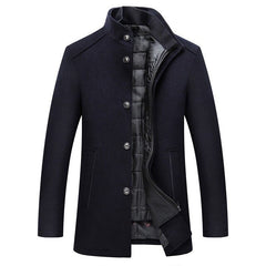 Hugo | Single-breasted thick wool coat afbeelding 4