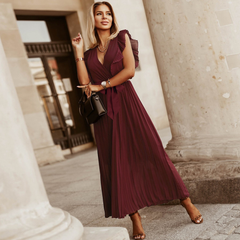 Sofia | Maxi plissé jurk