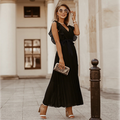 Sofia | Maxi plissé jurk