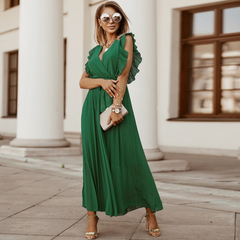Sofia | Maxi plissé jurk