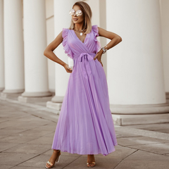Sofia | Maxi plissé jurk