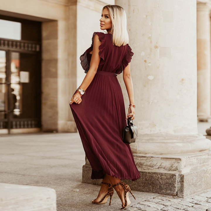 Sofia | Maxi plissé jurk