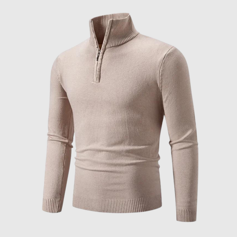 Jace | Stijlvolle en warme herentrui in de kleur Beige voor heren in stijl ideaal voor de herfst.