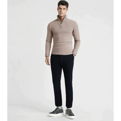 Jace | Stijlvolle en warme herentrui in de kleur Beige voor heren in stijl ideaal voor de herfst.