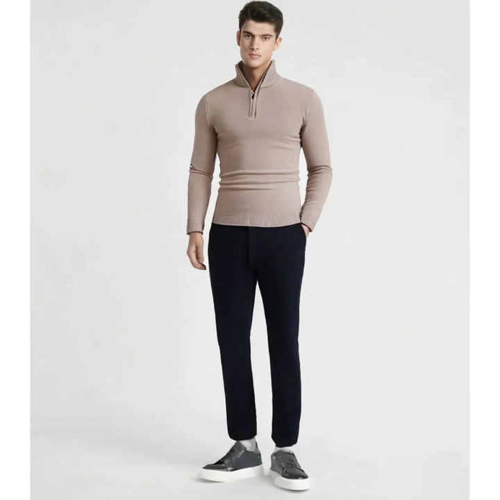 Jace | Stijlvolle en warme herentrui in de kleur Beige voor heren in stijl ideaal voor de herfst.