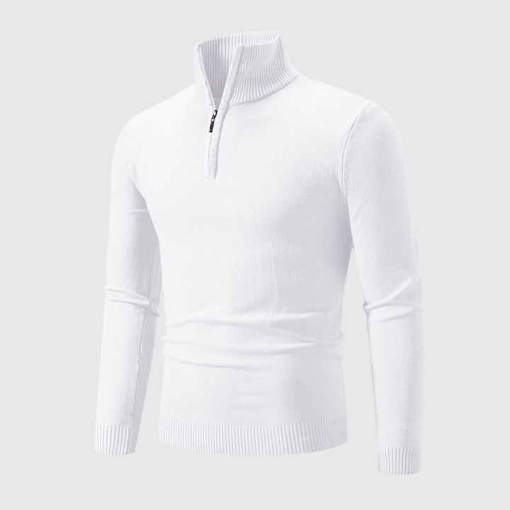 Jace | Stijlvolle en warme herentrui in de kleur Wit voor heren in stijl ideaal voor de herfst.