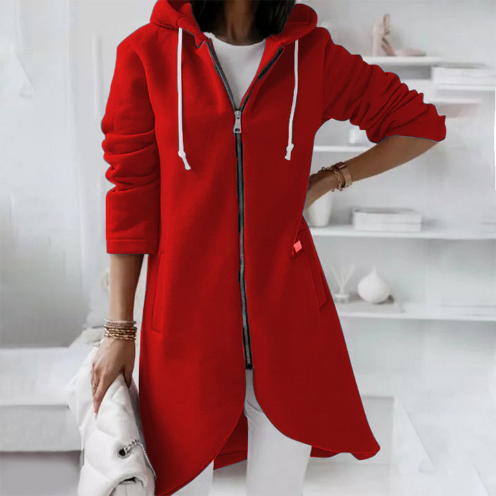 JASMIJN | Comfortabele en stijlvolle damesvest in de kleur Rood voor dames in stijl ideaal voor de herfst.