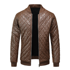 Jasper | Leren herenjas in de kleur Bruin voor heren in stijl ideaal voor de herfst.