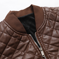 Jasper | Leren herenjas in de kleur Zwart voor heren in stijl ideaal voor de herfst.
