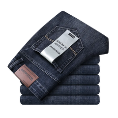 Jeroen | Klassieke rechte spijkerbroek in de kleur Donkerblauw voor heren in Heritage stijl ideaal voor de winter