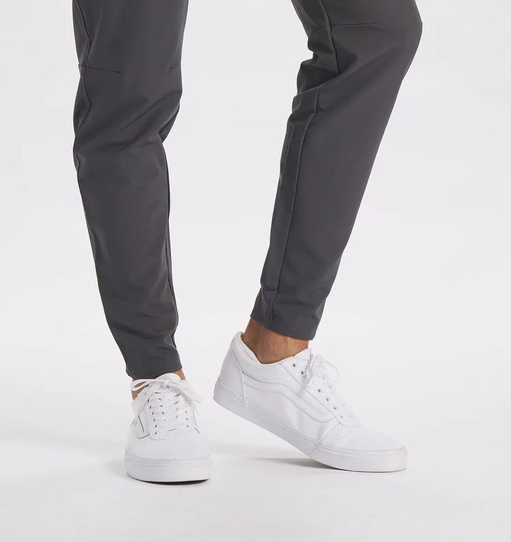 Johan | Winterse stretch broek in de kleur Lichtblauw voor heren in stijl ideaal voor de winter