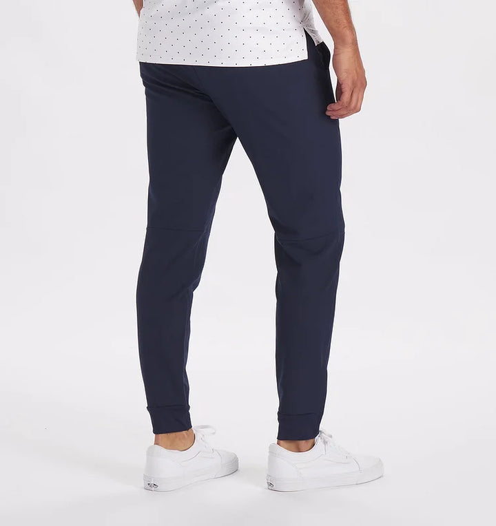 Johan | Winterse stretch broek in de kleur Lichtblauw voor heren in stijl ideaal voor de winter