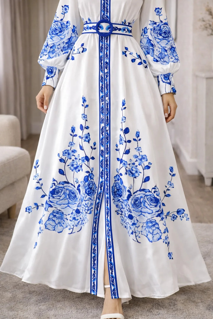 Maxi jurk met bloemenprint