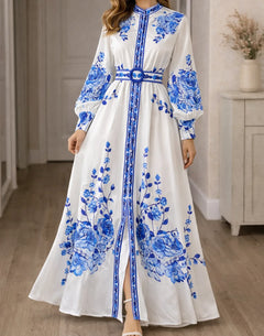Maxi jurk met bloemenprint