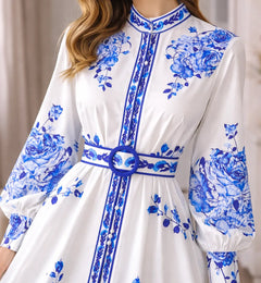 Maxi jurk met bloemenprint