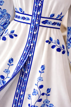 Maxi jurk met bloemenprint