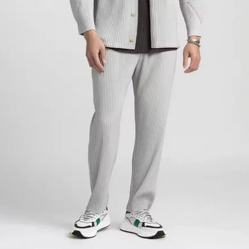 Jørgen | Geribbelde katoenen pantalon in de kleur Grijs voor heren in Streetwear stijl geschikt voor alle seizoenen.