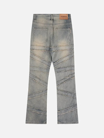 Keyn | Jeans met franjes voor heren in de kleur Grijs voor heren in stijl geschikt voor alle seizoenen.