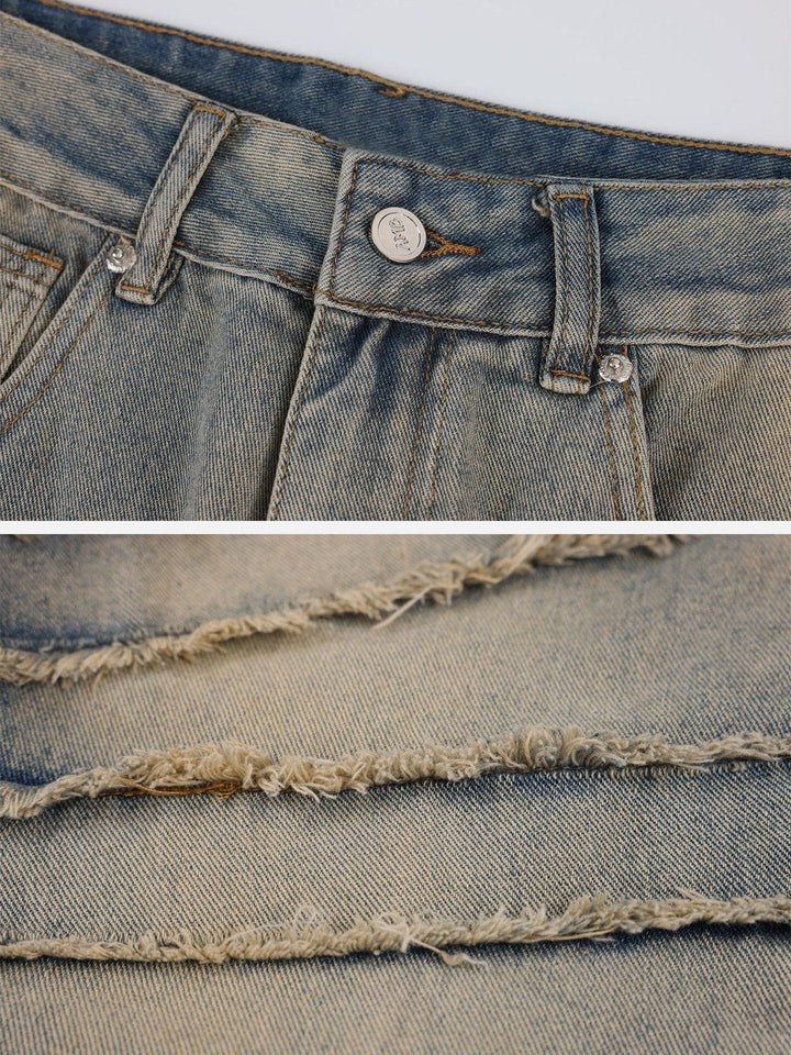 Keyn | Jeans met franjes voor heren in de kleur Grijs voor heren in stijl geschikt voor alle seizoenen.