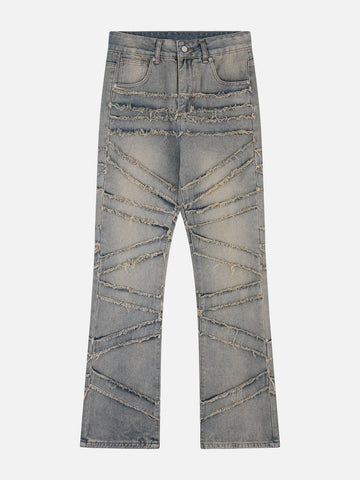 Keyn | Jeans met franjes voor heren in de kleur Grijs voor heren in stijl geschikt voor alle seizoenen.