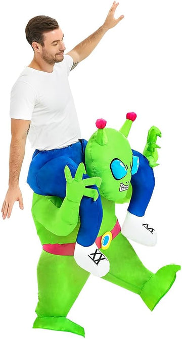 Kleine Alien Kostuum voor carnaval (Adults) in de kleur Groen voor dames in stijl geschikt voor alle seizoenen.