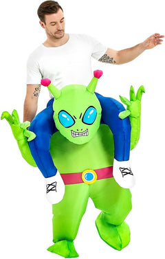 Kleine Alien Kostuum voor carnaval (Adults) in de kleur Groen voor dames in stijl geschikt voor alle seizoenen.