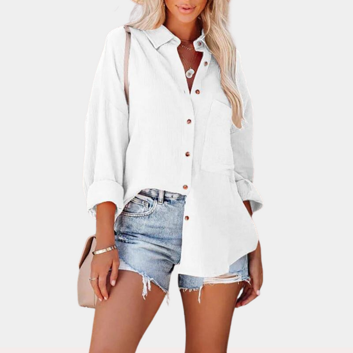 Lara Luchtige Dames Zomerblouse - Stijlvol en Comfortabel