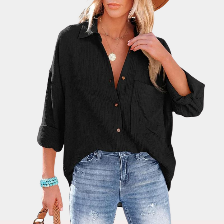 Lara Luchtige Dames Zomerblouse - Stijlvol en Comfortabel