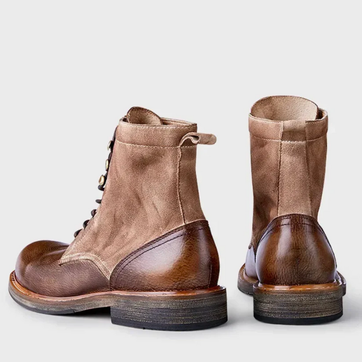 Laurens | Stijlvolle leren herenlaarzen in de kleur Bruin voor heren in stijl ideaal voor de herfst.