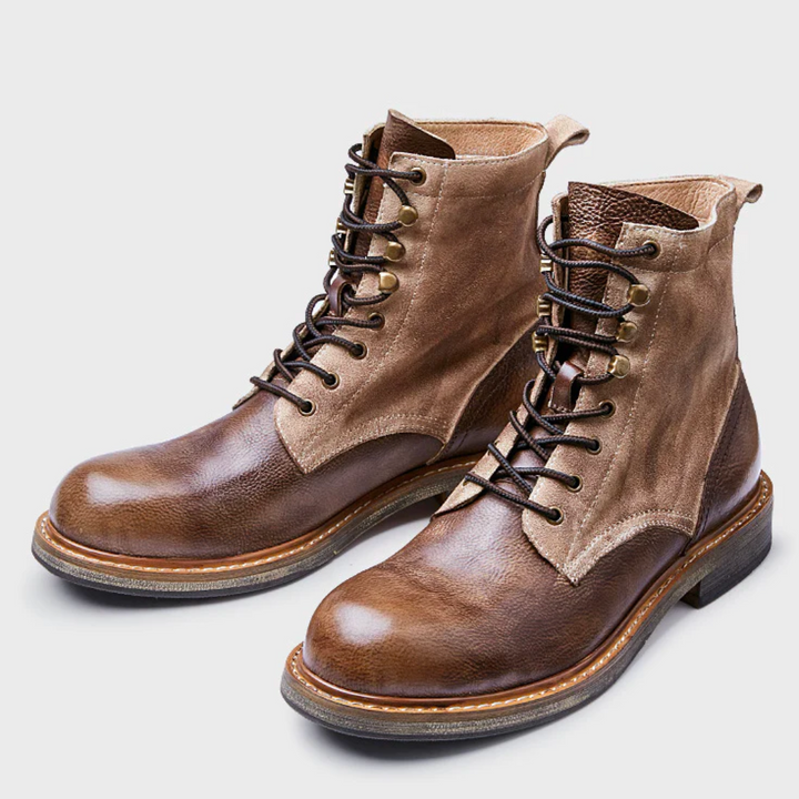 Laurens | Stijlvolle leren herenlaarzen in de kleur Bruin voor heren in stijl ideaal voor de herfst.