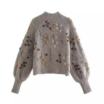 Lely | Comfortabele zachte trui voor dames met herfst print