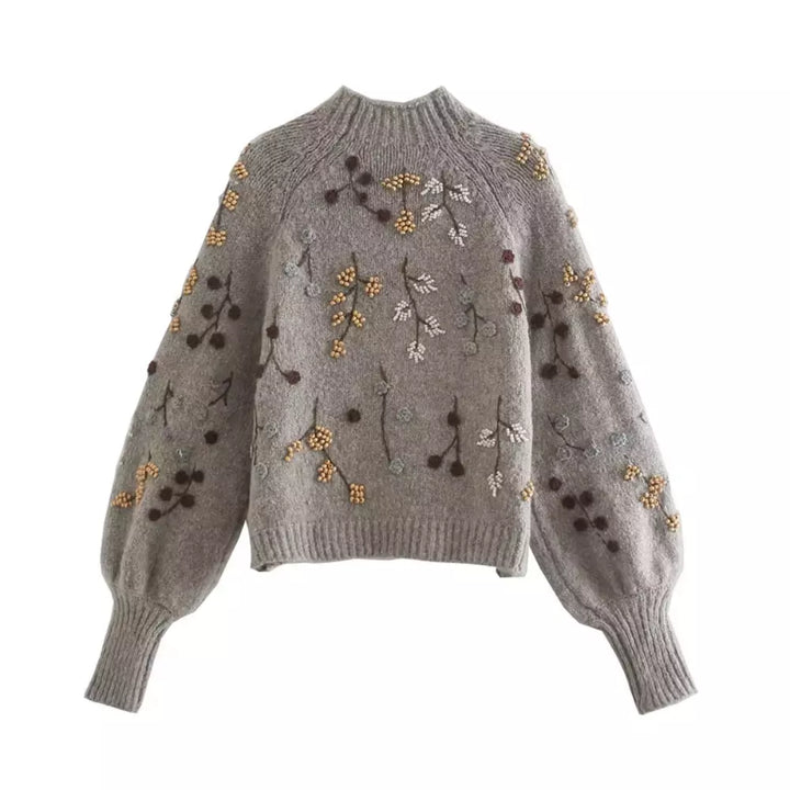 Lely | Comfortabele zachte trui voor dames met herfst print