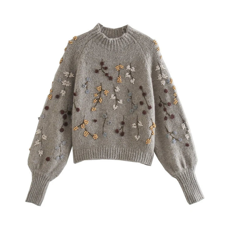 Lely | Comfortabele zachte trui voor dames met herfst print