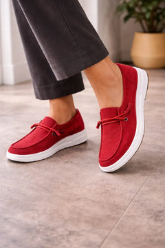 Loafers met plateau en ribbeltextuur