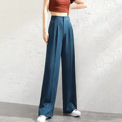 LISANNE | Stijlvolle losse broek in de kleur Blauw voor dames in stijl geschikt voor alle seizoenen.