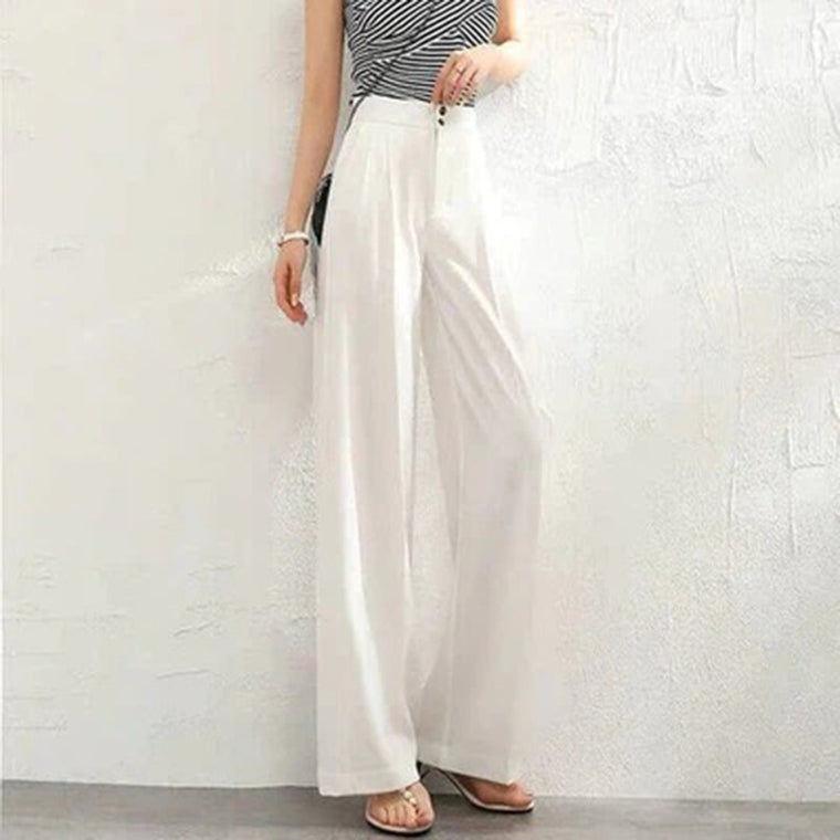 LISANNE | Stijlvolle losse broek in de kleur Wit voor dames in stijl geschikt voor alle seizoenen.