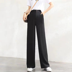 LISANNE | Stijlvolle losse broek in de kleur Zwart voor dames in stijl geschikt voor alle seizoenen.