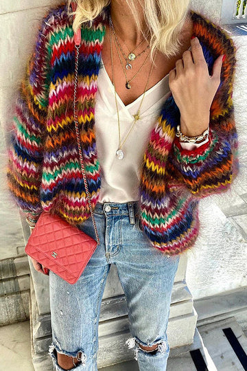 Lola | Gebreid kleurrijk vest voor dames
