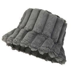 Lotte | Warme & stijlvolle bucket hat in de kleur Zwart voor dames in Lounge stijl ideaal voor de herfst.