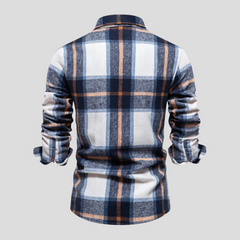 Luca | Herenoverhemd met ruitprint in de kleur Groen voor heren in stijl ideaal voor de winter