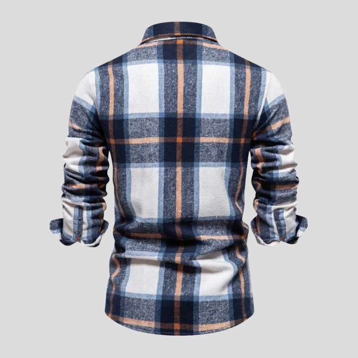 Luca | Herenoverhemd met ruitprint in de kleur Groen voor heren in stijl ideaal voor de winter