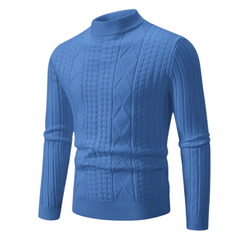 Luke | warme en stijlvolle trui in de kleur Blauw voor heren in stijl ideaal voor de herfst.