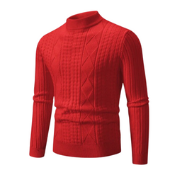 Luke | warme en stijlvolle trui in de kleur Rood voor heren in stijl ideaal voor de herfst.