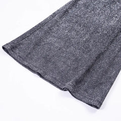 Luna | Stijlvolle dames hoge taille broek met glitters in de kleur Grijs voor dames in Party stijl ideaal voor de herfst.