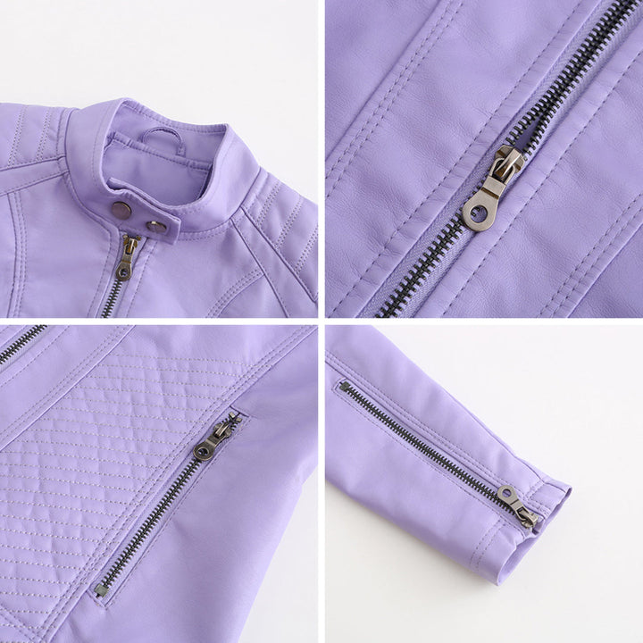 Luna | Verfijnd leren jack voor dames in de kleur Zwart voor dames in stijl ideaal voor de herfst.