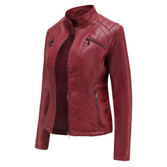 Luna | Verfijnd leren jack voor dames in de kleur Zwart voor dames in stijl ideaal voor de herfst.